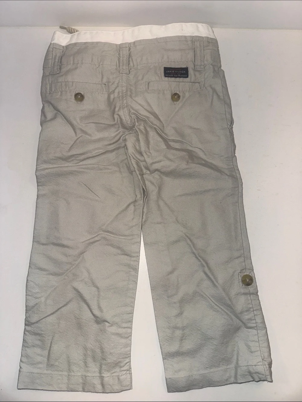 Janie and Jack Nautical Rope Linen Pants